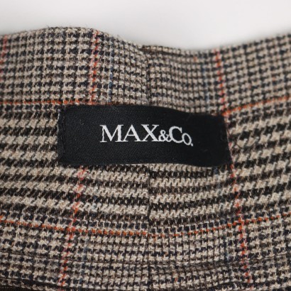 Tartan Trousers Max&Co Wool Polyester Italy