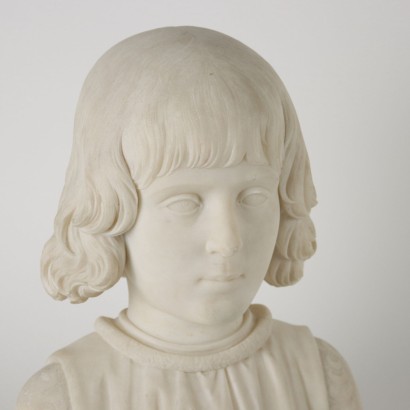 arte, arte italiano, pintura italiana antigua, Busto de niño de mármol