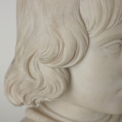 Buste d\'Enfant Style Renaissance Marbre Italie XIX Siècle