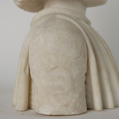 Renaissance Style Bust White Marble Italy XIX Century