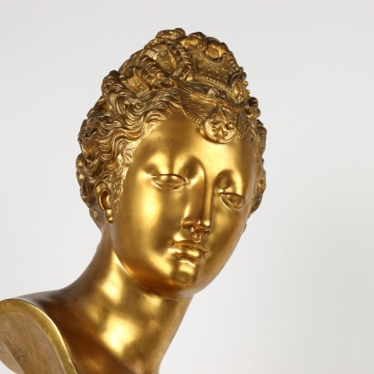 Tischuhr Ferdinand Barbedienne Bronze Marmor Frankreich XIX Jhd