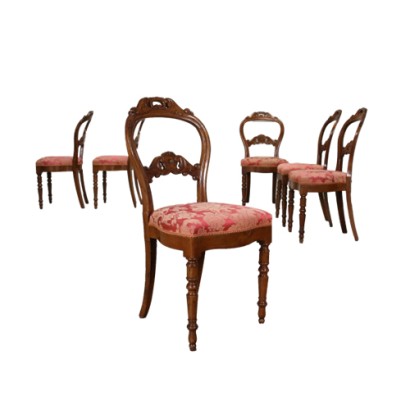Groupe de six chaises Louis Philippe