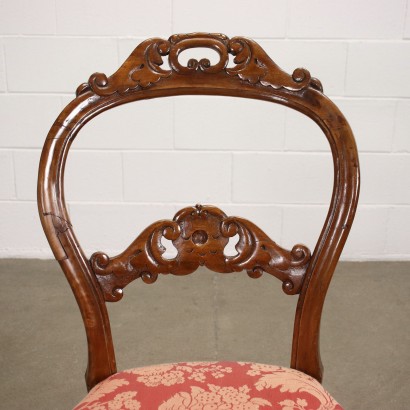 antiguo, silla, sillas antiguas, silla antigua, silla italiana antigua, silla antigua, silla neoclásica, silla del siglo XIX, Grupo de seis sillas Louis Philippe