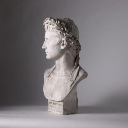 Copie du Buste D'Augusto Bevilacqua Plâtre - Italie XX Siècle