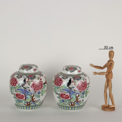 antique, vase, vases antiques, vase antique, vase italien antique, vase antique, vase néoclassique, vase du XIXe siècle, Paire de bocaux en porcelaine