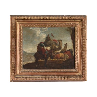 Oil on Canvas Historical Subject Italy XVIII Century