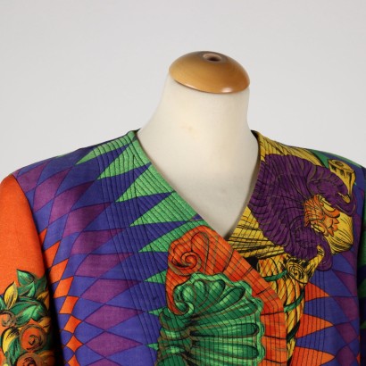 Costume Vintage Gianni Versace Laine - Italie Années 1980