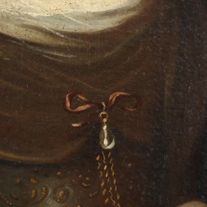 Portrait d'une Femme avec Partition Huile sur Toile - XVII Siècle