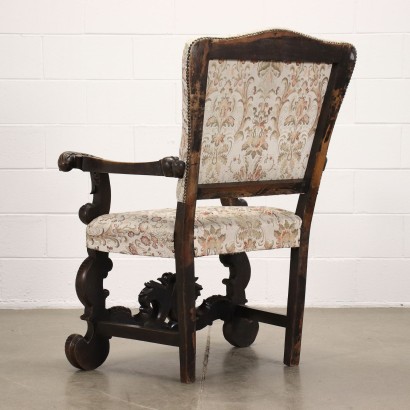 antiguo, sillón, sillones antiguos, sillón antiguo, sillón italiano antiguo, sillón antiguo, sillón neoclásico, sillón del siglo XIX, sillón estilo barroco