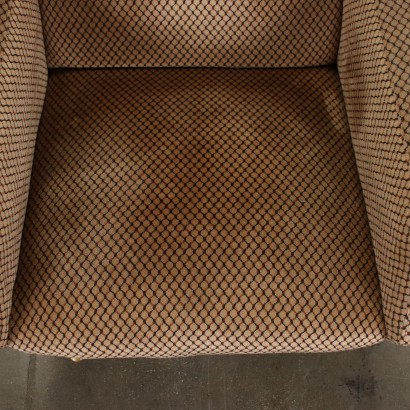 Paire de Fauteuils Velour Italie Années 1950-1960