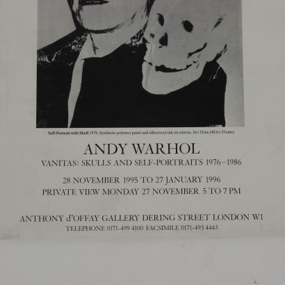 Ausstellungsplakat von Andy Warhol Groß Britannien 1996