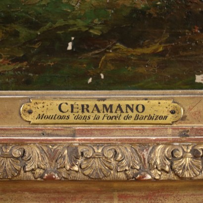 Charles Ferdinand Ceramano Huile sur Toile France XIX Siècle