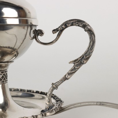 Frugoni Manufacture Silver Lamp - Italy XX Century
