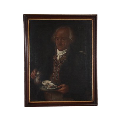 retrato masculino pintado
