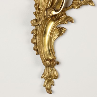 Paire d\'Appliques Napoléon III Bronze Doré - Italie XX Siècle.