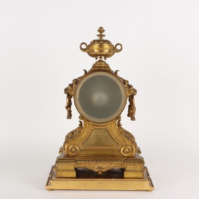 Uhr Tryptichon G. Philippe Bronze Frankreich XIX Jhd