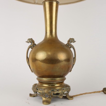 Vase Balustre Monté sur Lampe Bronze - France XX Siècle