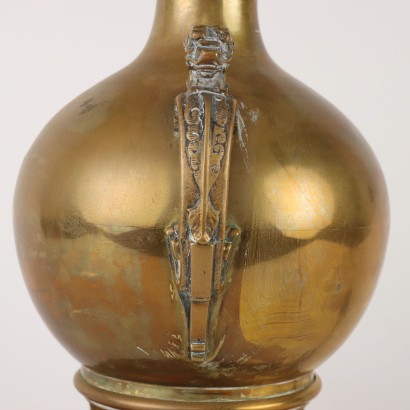 Vase Balustre Monté sur Lampe Bronze - France XX Siècle