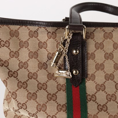 Gucci, Gucci-Tasche, Gucci-Tasche, Einkaufstasche, Gucci-Einkaufstasche, Monogramm-Leinwand, originale Gucci-Tasche, hergestellt in Italien, Gucci-Einkaufstasche