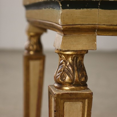 Gruppe von 6 Neoklassiche Stühlen Holz Italien XIX Jhd