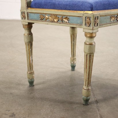 Paar Neoklassiche Stühlen Italien XVIII Jhd