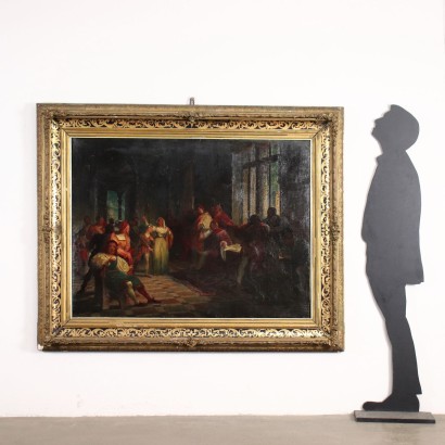 arte, arte italiano, pintura italiana del siglo XIX, tema historico, tema historico