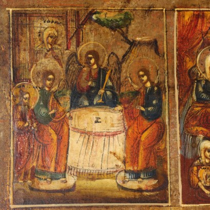 Icône Réligieuses Détrempe sur bois - Russie XVIII Siècle