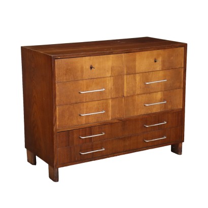 Chest of Drawers Walnut Rosewood Italy 1940s