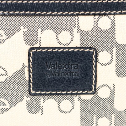 Valextra Tasche Leder Leinwand Italien 1990er
