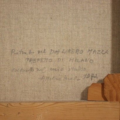 Attilio Melo Huile sur Toile - Italie 1972