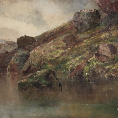 B. Swinton Spooner Huile sur Toile - Écosse 1876