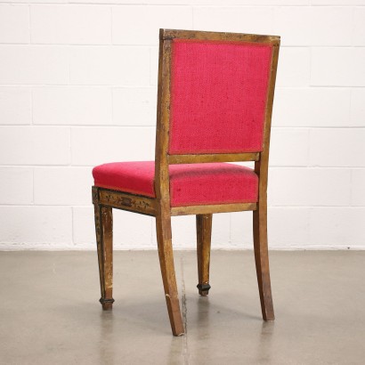 antigüedad, silla, sillas antiguas, silla antigua, silla italiana antigua, silla antigua, silla neoclásica, silla del siglo XIX, Grupo de sillas neoclásicas venecianas