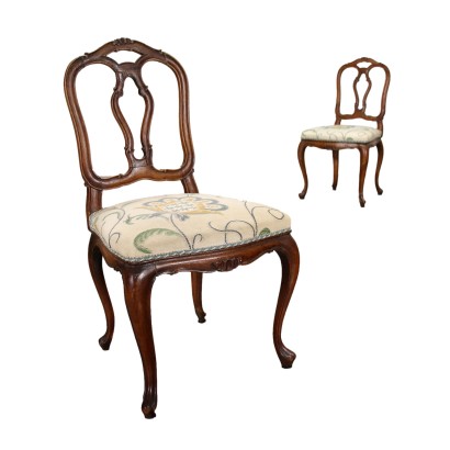 Pair of Children's Chairs Beech - Italy XIX Century