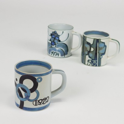 Tasses Annuelles Royal Copenhagen Porcelaine - Danemark Années 70-80