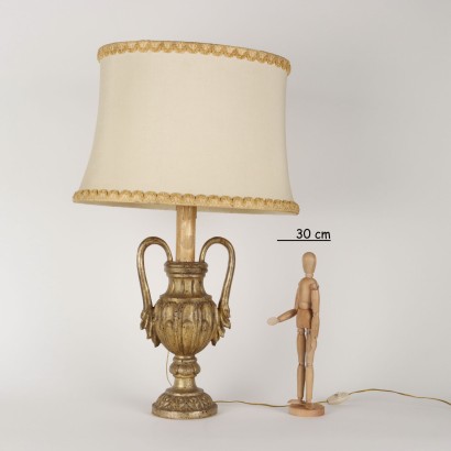 Décoration Néoclassique Transformée en Lampe Italie XVIII Siècle