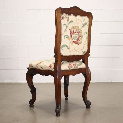 Pair of Louis Philippe Chairs Walnut - Italy XIX Century