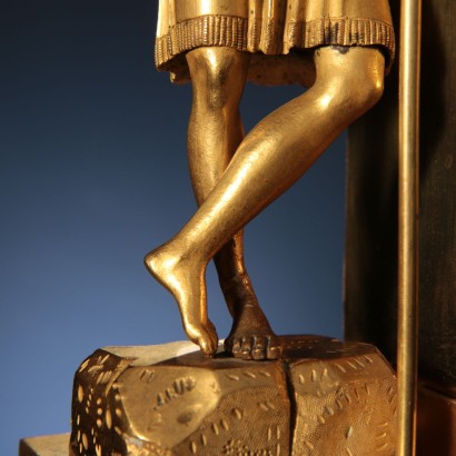 Tischuhr Vergoldete Bronze Italien XIX Jhd