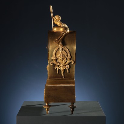 Tischuhr Vergoldete Bronze Italien XIX Jhd