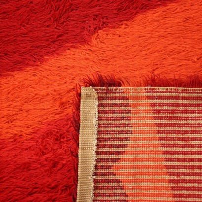 antiguo, alfombra, alfombras antiguas, alfombra antigua, alfombra antigua, alfombra neoclásica, alfombra del siglo XX, alfombra Vintage Shaggy Fire - Italia