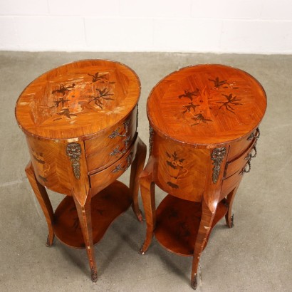 Pair of Bedside Tables Wood - Italy XX Century