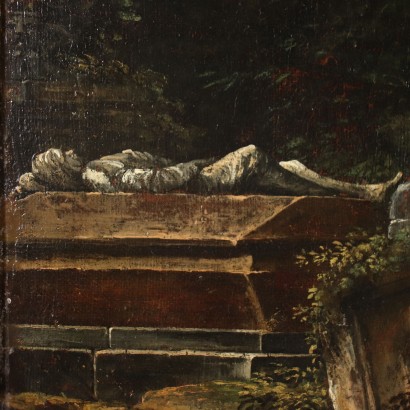 Oil on Canvas Landscape France XVII-XVIII Century