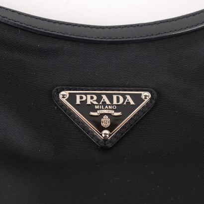 Prada Shoulder Bag Leather Nylon - Italy