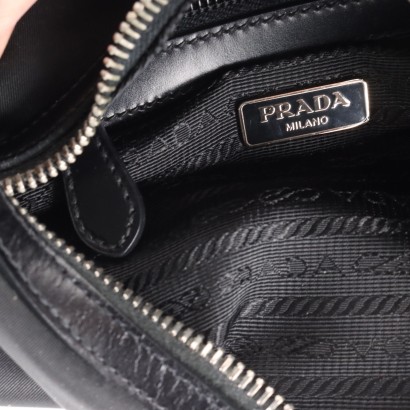 Prada Shoulder Bag Leather Nylon - Italy