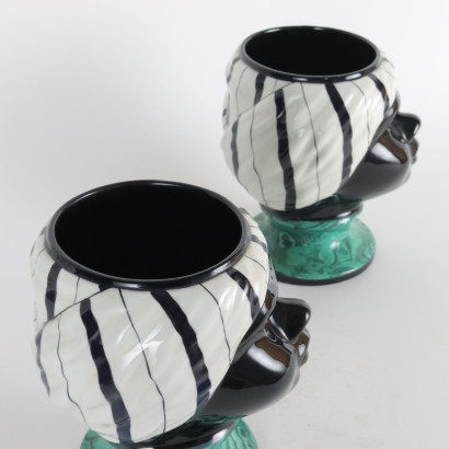 Paire de Vases Céramique - Italie Années 1960-1970