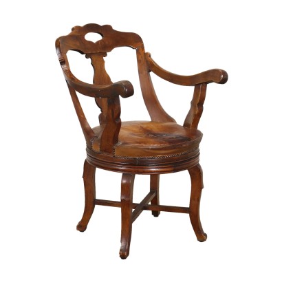 antiguo, sillón, sillones antiguos, sillón antiguo, sillón italiano antiguo, sillón antiguo, sillón neoclásico, sillón del siglo XIX, sillón giratorio Louis Philippe