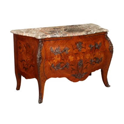 Rococo Style Chest of Drawers Rosewood - Italy XX Century
