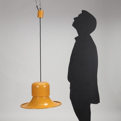 Stilnovo Ceiling Lamp Alluminium Italy 1960s-1970s