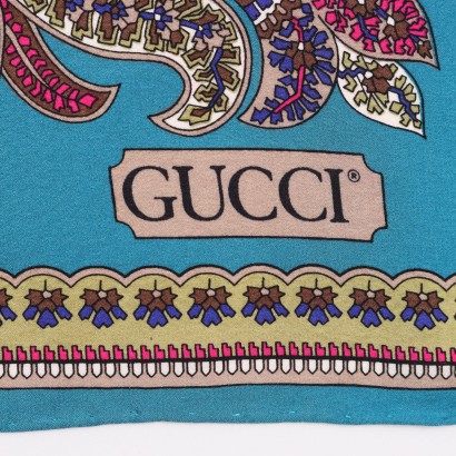 Foulard Gucci Soie - Italie Années 1980-1990