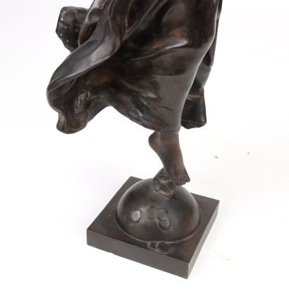 Nymphe J. Gautherin Bronzeskulptur - Frankreich XX Jhd