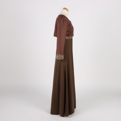Long Dress Cotton - Italy 1970s-1980s Size 12